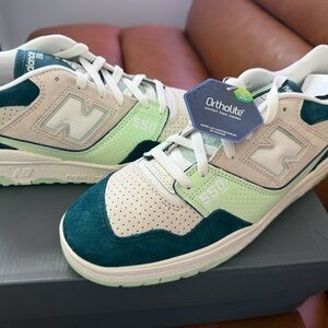 New Balance BB550FLV in Green and Gray